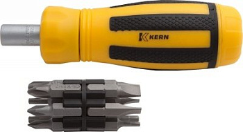 Отвертка с трещоткой, 12-в-1 CrV KERN (набор)  KE140112