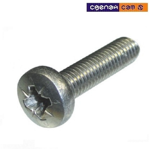 Винт полуцилиндр. 4х20 (цинк) в упаковке 25шт.