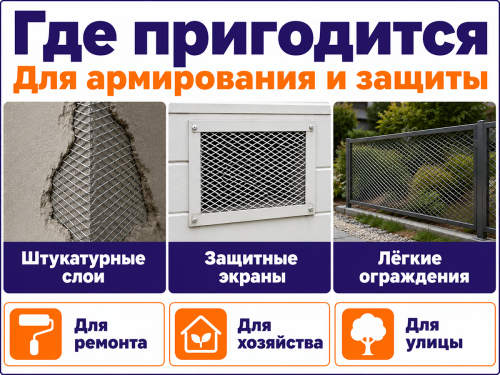 LIHTAR сетка LITAR просечно-вытяжная оцинкованная фото 3
