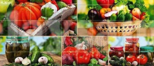 Панель ПВХ коллекция Мозаика "Щедрый урожай" 955*480*3мм