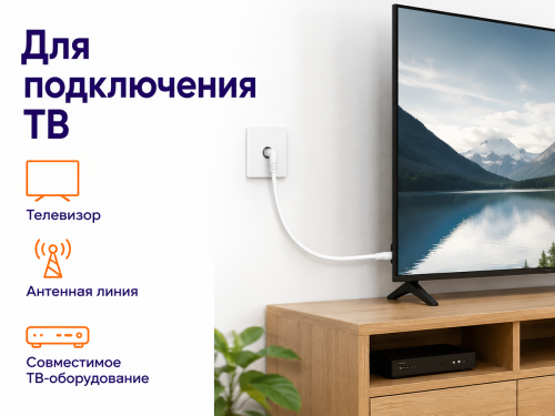 Телевизионный удлинитель «Телеради Пром», 2 м фото 3