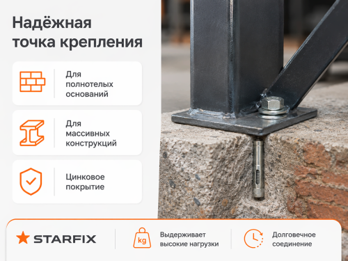 STARFIX анкер с болтом M16×20×200 мм фото 4