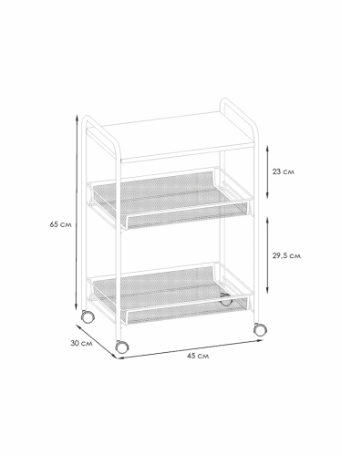 Этажерка "Ладья 33КС" (Графит)