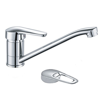 Смеситель для мойки с низким поворотным изливом, D40, креп. шпилька (92) TA5392