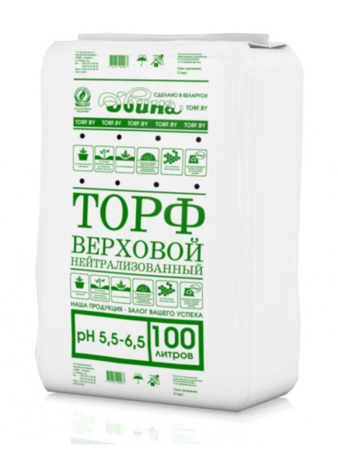 Двина торф верховой нейтрализованный, pH 5,5–6,5, 100 л