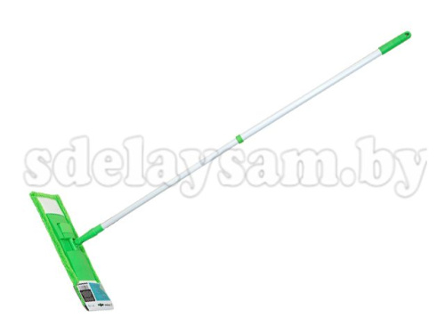 Швабра из микрофибры, зеленая