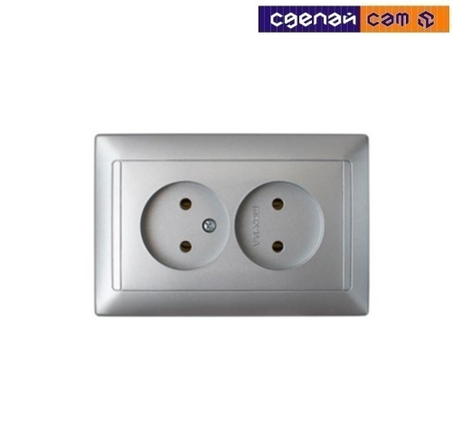 Розетка РС16-307 серебро    