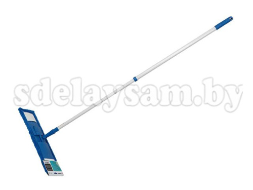 Швабра из микрофибры, синяя