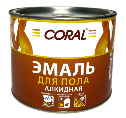 Эмаль ПФ-266 Красно-коричневая Coral 1,8 кг