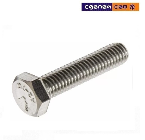 Болт шестигранный 6х16, цинк, прочн. 5.8 DIN 933 (пакет/10шт) BM001648