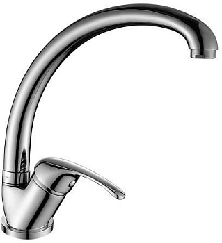 A35-25 Смеситель одноручный (35мм) для кухни с высоким изливом, хром  A35-25