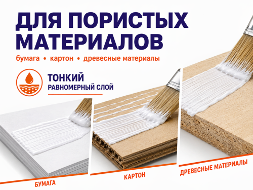 Клей ПВА строительный-пластификатор Decoself, 1 кг фото 3
