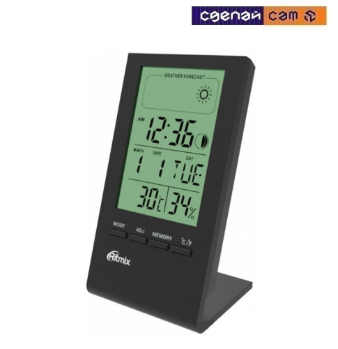 Часы с метеостанцией Ritmix ,CAT-040 BLACK 