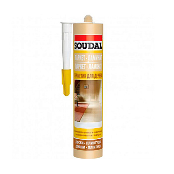 Герметик акриловый для дерева "Soudal" ПАРКЕТ ЛАМИНАТ Дуб