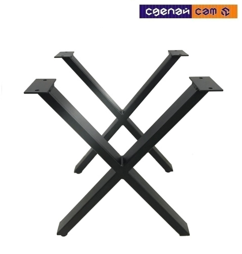 Опора металлическая X-60 чёрный Муар, РБ (комплект-2шт)