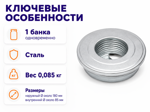 Мультидом стерилизатор для банок ЭМ9-5, на 1 банку фото 2