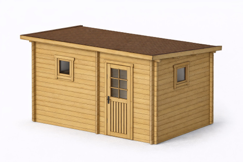 Баня ПК 2,5*4,2 толщина стен 44 мм (готовая комплектация)