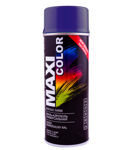 Эмаль-аэрозоль универсальная MAXI COLOR RAL5022 5022MX 400мл (Ночная синяя)