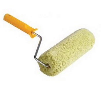 Валик нитяной 25см D68 Baustar, с ручкой d8, фасадный, на подкладке, ворс 18мм, Китай