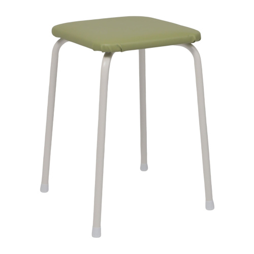 Табурет квадратный «Пенёк крепкий 224» с ЛДСП (Оливковый)