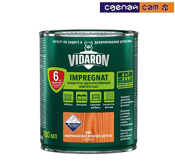 Импрегнат VIDARON 0,7л V06 Американское Красное Дерево, Польша