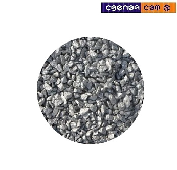 Щебень серебряный декоративный гранитный 20кг