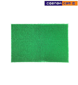 Коврик придверный, щетинистое покрытие 0,45х0,60 м (Зеленый)