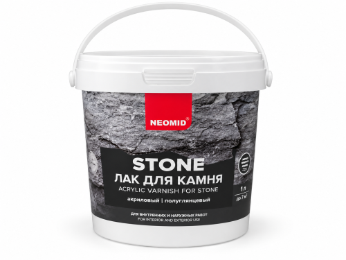 Лак для камня NEOMID Stone, акриловый, 1 л