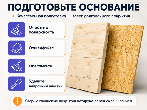Эмаль VGT ВД-АК-1179 «Профи» по дереву и OSB, супербелый, база a, 2,5 кг фото 3