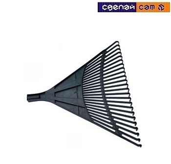 Грабли веерные пластмассовые без черенка 610х540