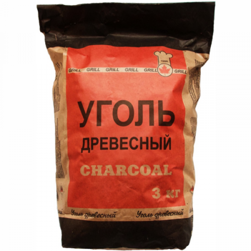 Уголь древесный 3 кг
