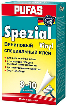 Клей обойный PUFAS Специальный Виниловый EURO 3000 (5-7 рулонов) 200 г
