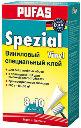 Клей обойный PUFAS Специальный Виниловый EURO 3000 (5-7 рулонов) 200 г