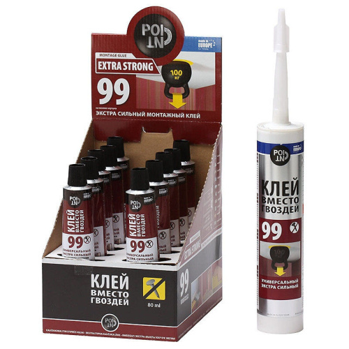 Клей монтажный POINT "Клей вместо гвоздей 99" 80мл
