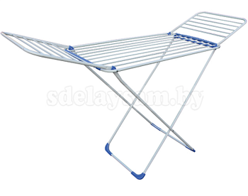 Сушилка для белья напольная 18м серия Gloria бело-голубая PERFECTO LINEA