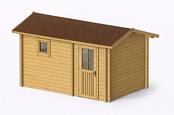 Баня 2,4*3,6 толщина стен 44 мм (готовая комплектация)