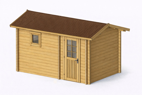 Баня 2,4*3,6 толщина стен 44 мм (готовая комплектация)