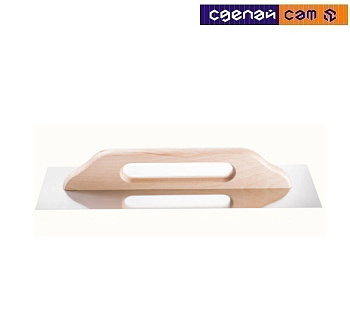 Гладилка металлическая 38x13см швейцарская нержавеющая 01200-403813