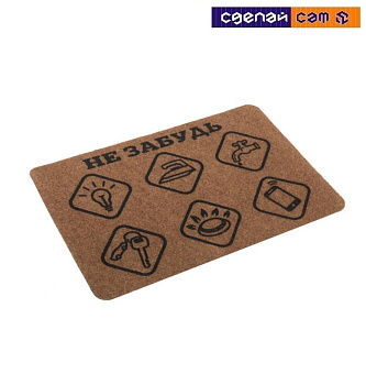 Коврик придверный "Не забудь" Familia 40х60 см SUNSTEP 