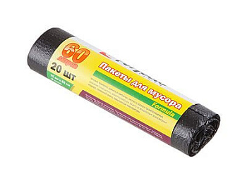 Пакеты для мусора Formula, 60 л, 20 шт. PERFECTO LINEA