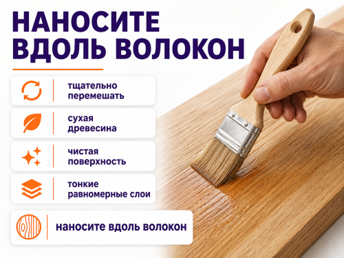 Лак-пропитка ПФ-11 BAUMASTER LakkoBeitz (01) «Натуральное дерево», 0,7 кг фото 4