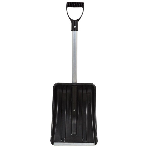 Лопата для уборки снега пластмассовая Автомобильная в сборе (280*365*770) с алюм.планкой