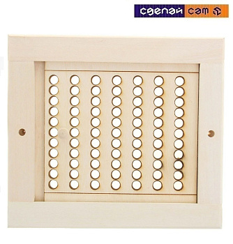 Вентиляционная решетка малая с задвижкой (РВС3-М)