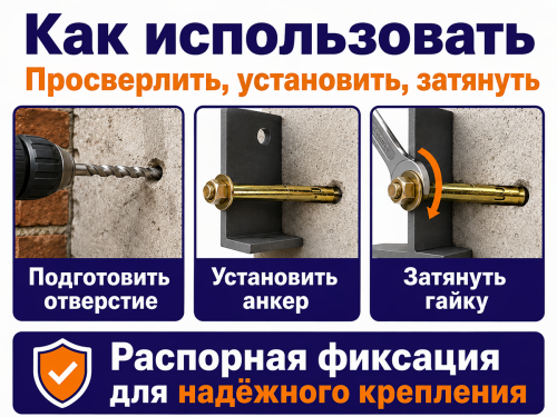 Анкер с гайкой STARFIX M8×10×97 мм фото 4