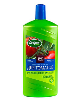 Добрая сила Жидкое органо-минеральное удобрение для томатов, баклажанов, перцев, фл. 250 мл , РФ