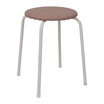 Табурет круглый "Пенек легкий 180" с ЛДСП (Пыльная роза)