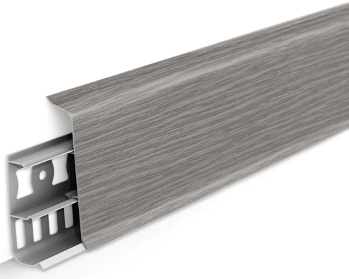 Плинтус напольный 70мм 2,2м "Идеал Деконика", 210 Дуб пепельный