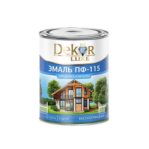 Эмаль ПФ-115 "DEKOR" "GOLD" оранжевая 0,8 кг