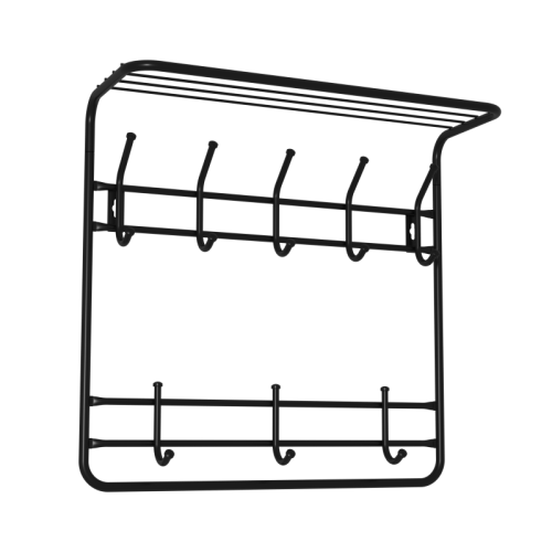 Вешалка 2х ярусная 60 (Черный)
