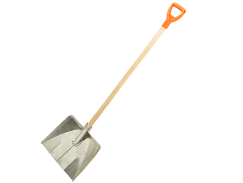 Лопата для уборки снега стальная ЛСШ-ЧР